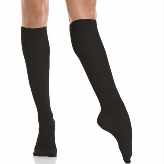 Opaque Black Knee-Hi Socks